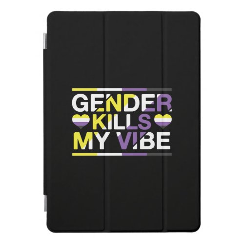 Funny Nonbinary Flag LGBT Non iPad Pro Cover