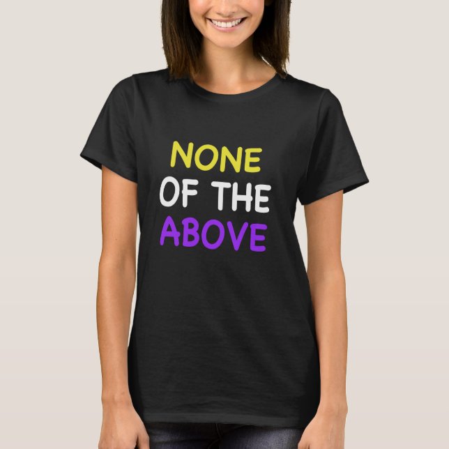 Funny Nonbinary Pride Genderqueer T-Shirt (Front)