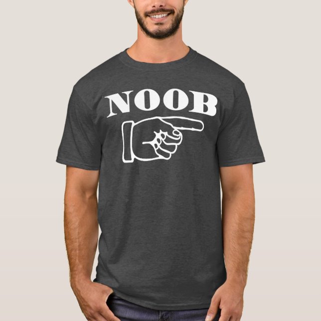 Funny Noob Gaming Im With Noob Gamer funny T-Shirt (Front)