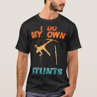 Funny nordic mountain skiing art for men women T-Shirt