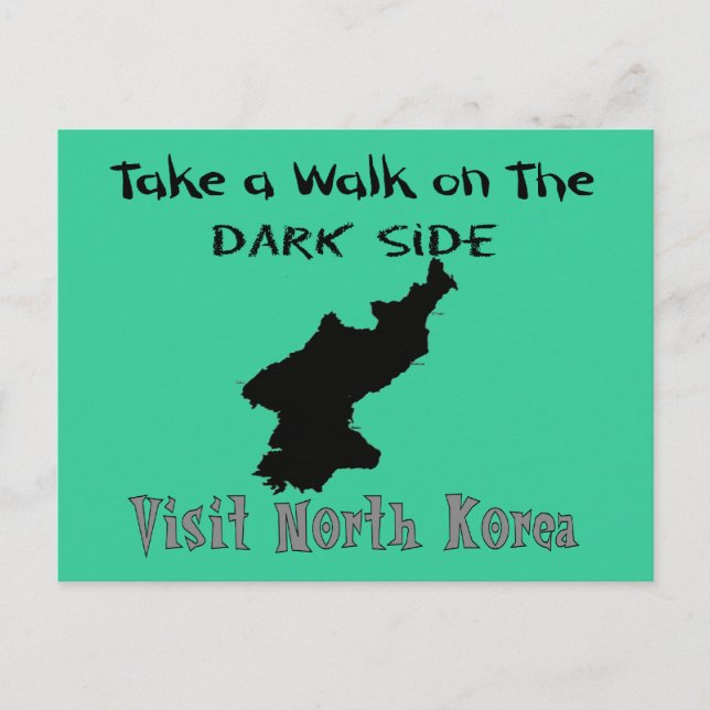 Funny North Korea T-shirts and Gifts Postcard (Front)