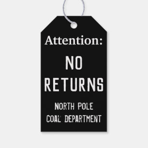 Funny North Pole Christmas Gift Tags