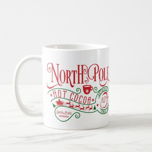 Funny North Pole Hot Chocolate Christmas Coffee Mug