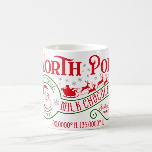 Funny North Pole Hot Chocolate Christmas Coffee Mug