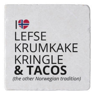 Funny Norwegian Taco Tradition Scandi Gift Trivet