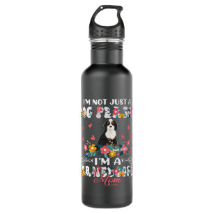 Funny Not A Dog Im A Bernedoodle Mom Floral Dog Lo Stainless Steel Water Bottle