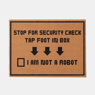 Funny Not A Robot Geek Humor Rustic Minimalist