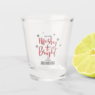 Funny Not So Merry Christmas Black ID587 Shot Glass