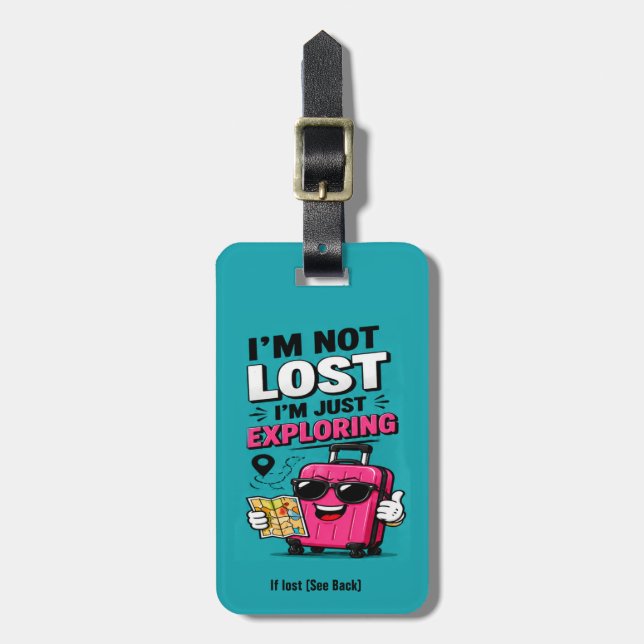Funny NOT Your Bag Luggage Tag (Front Vertical)