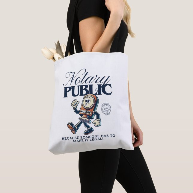Funny Notary Public - Notary Humor Tote Bag (Close Up)