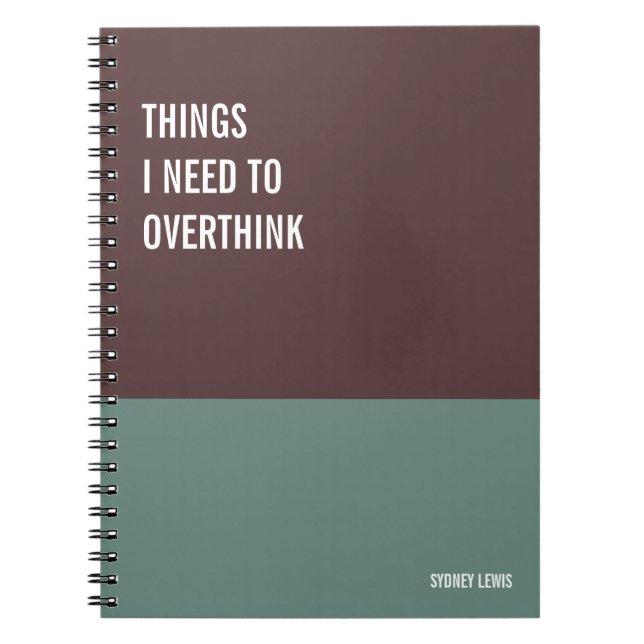 Funny Notebook, Humorous Writing Pad Journal, Note Notebook (Front)