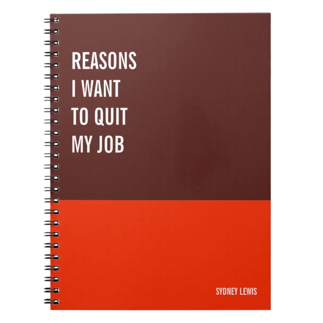 Funny Notebook, Humorous Writing Pad Journal, Note Notebook (Front)