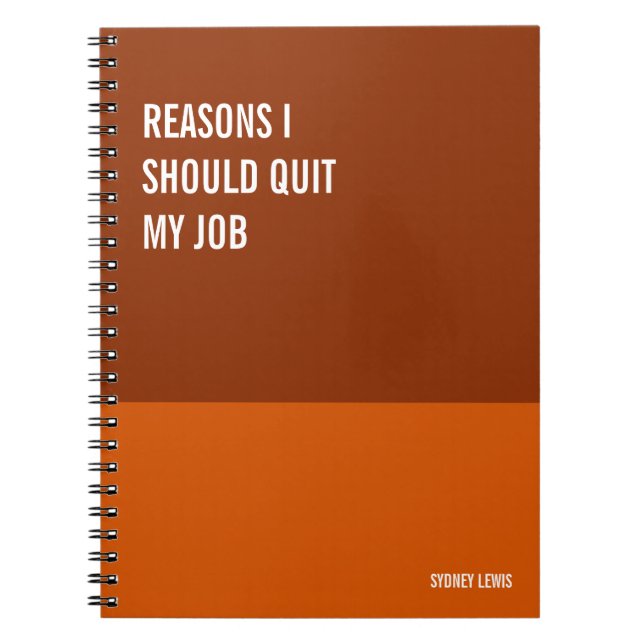 Funny Notebook, Humorous Writing Pad Journal, Note Notebook (Front)