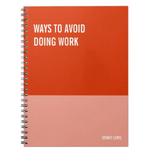 Funny Notebook, Humorous Writing Pad Journal, Note Notebook