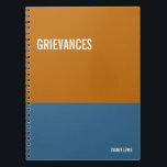 Funny Notebook, Humorous Writing Pad Journal, Note Notebook<br><div class="desc">Funny notebook to use for all your daily reminders,  deep thoughts and grievances,  or for just taking notes at school and work. It makes a great gift.</div>