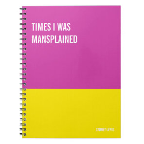 Funny Notebook, Humorous Writing Pad Journal, Note Notebook