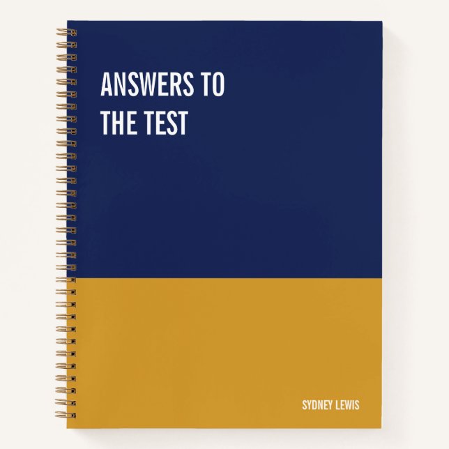 Funny Notebook, Humorous Writing Pad Journal, Note Notebook (Front)