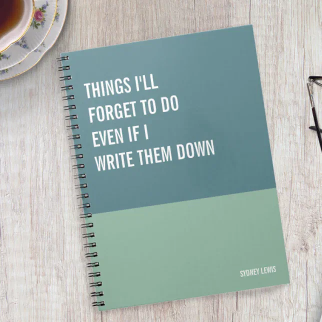 Funny Notebook, Humorous Writing Pad Journal, Note Notebook | Zazzle