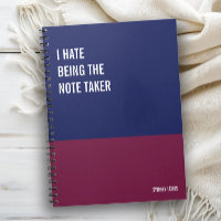 Funny Notebook, Humorous Writing Pad Journal, Note