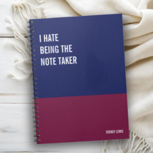Funny Notebook, Humorous Writing Pad Journal, Note Notebook