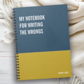 Funny Notebook, Humorous Writing Pad Journal, Note Notebook