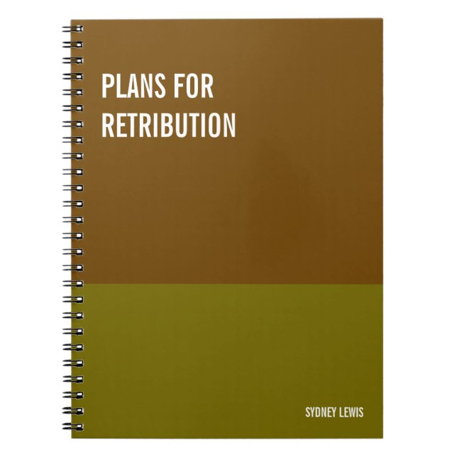 Funny Notebook, Humorous Writing Pad Journal, Note Notebook (Front)