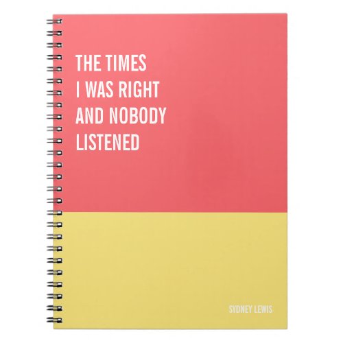 Funny Notebook Humorous Writing Pad Journal Notebook
