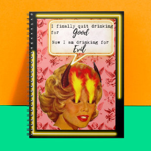 Funny Notebook Journal Best Friend Gift "Evil"