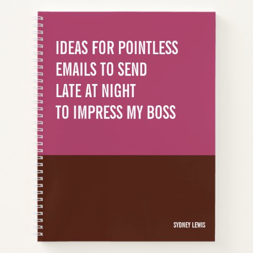 Funny Notebook Snarky Writing Pad Journal Note Notebook