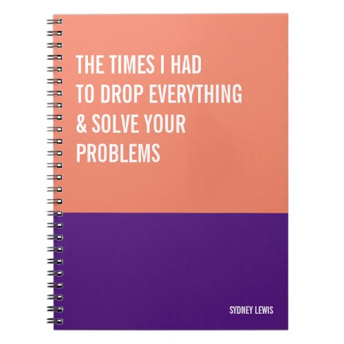 Funny Notebook Snarky Writing Pad Journal Note Notebook