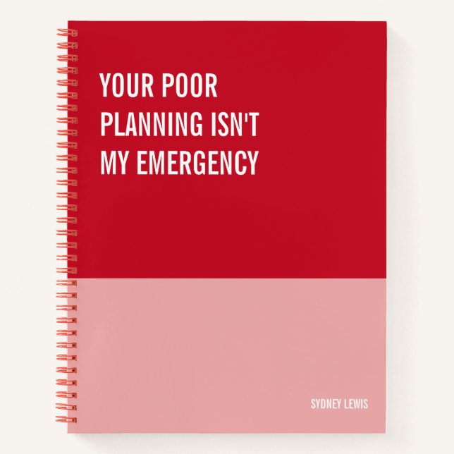 Funny Notebook, Snarky Writing Pad Journal, Note Notebook (Front)