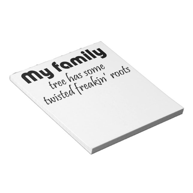 Funny notepads gifts womens family humor gift (Angled)