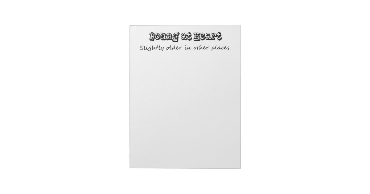 Funny notepads old age humor gifts | Zazzle