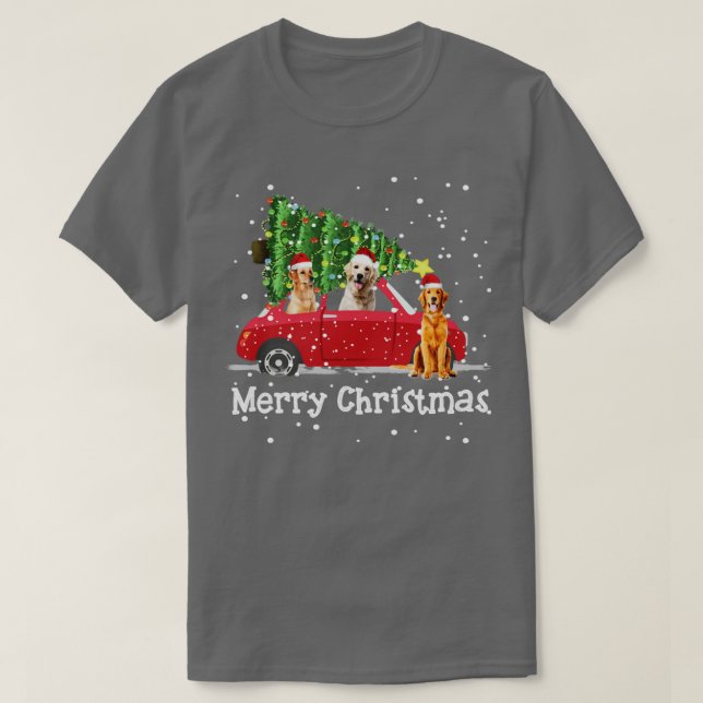 Funny Nova Scotia Duck Tolling Retriever Rides Car T-Shirt (Design Front)