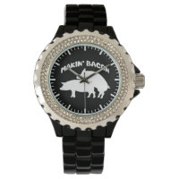 Funny novelty bacon wrist watch