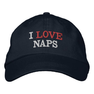 Funny Novelty Baseball I LOVE NAPS Embroidered Baseball Cap