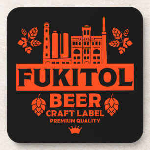 Funny Novelty Christmas Beer Labels Beverage Coaster