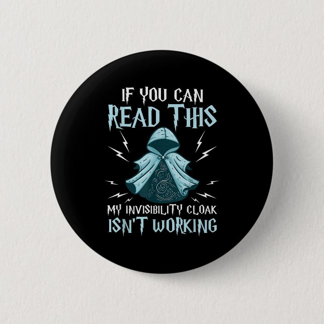 Funny Novelty Collection Tees If You Can Read This Button (Front)