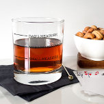 Funny Novelty Dad's Measure Whiskey Glass<br><div class="desc">Funny whiskey glass for thirsty fathers,  featuring 3 measurements "dad's measure,  medium measure,  and small measure".</div>