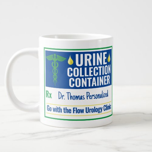 Funny Novelty Doctor Nurse Urine Collection Custom Giant Coffee Mug