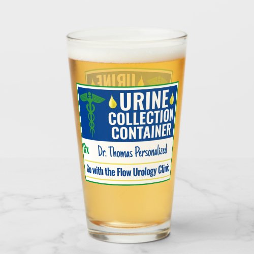 Funny Novelty Doctor Nurse Urine Collection Custom Glass