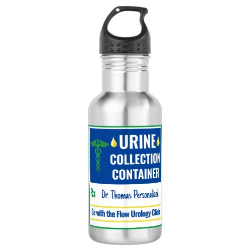 Funny Novelty Doctor Nurse Urine Collection Custom Stainless Steel Water Bottle
