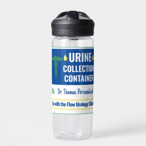 Funny Novelty Doctor Nurse Urine Collection Custom Water Bottle