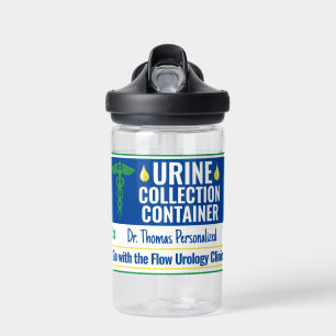 Funny Novelty Doctor Nurse Urine Collection Custom Water Bottle