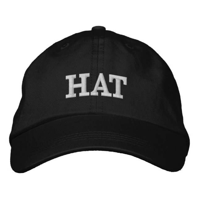 Funny Novelty Embroidered HAT Baseball Cap (Front)