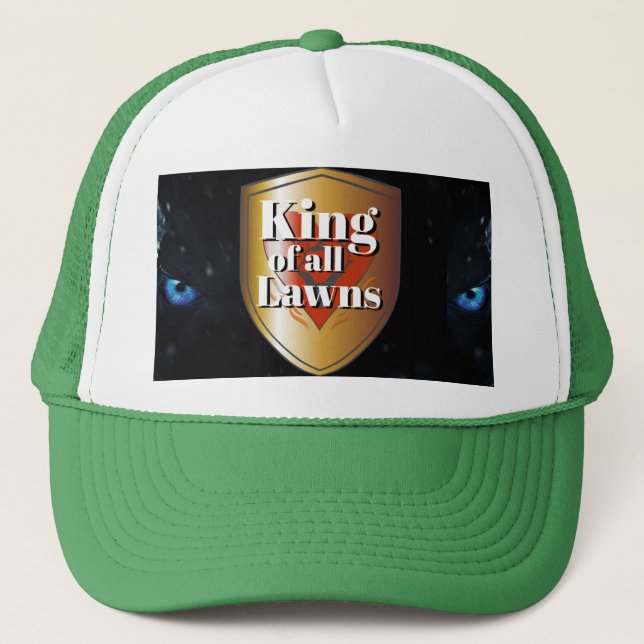 Funny Novelty Gift for Dad THE LAWN RANGER Trucker Trucker Hat (Front)