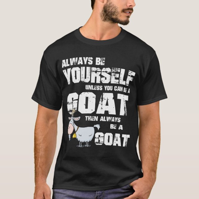 Funny Novelty Gift For Goat Lover T-Shirt (Front)
