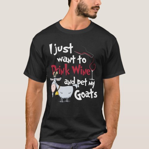 Funny Novelty Gift For Goat Lover T_Shirt