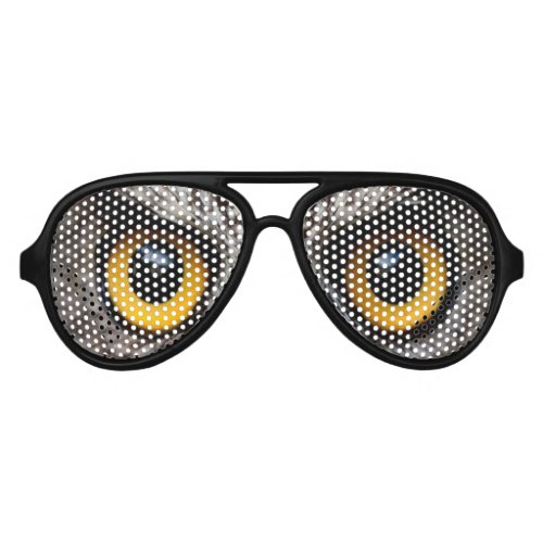 funny novelty halloween party night owl eyes aviator sunglasses