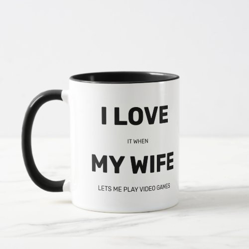 Funny Novelty I love my wife video games  Coffee M Mug